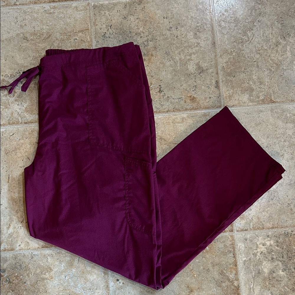 Scrubstar Maroon Drawstring Pants